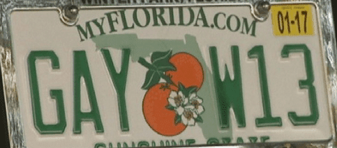 Miami Vets Criticism of Gay Plates