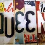 QUEEN License Plate Art at Pop Cycle