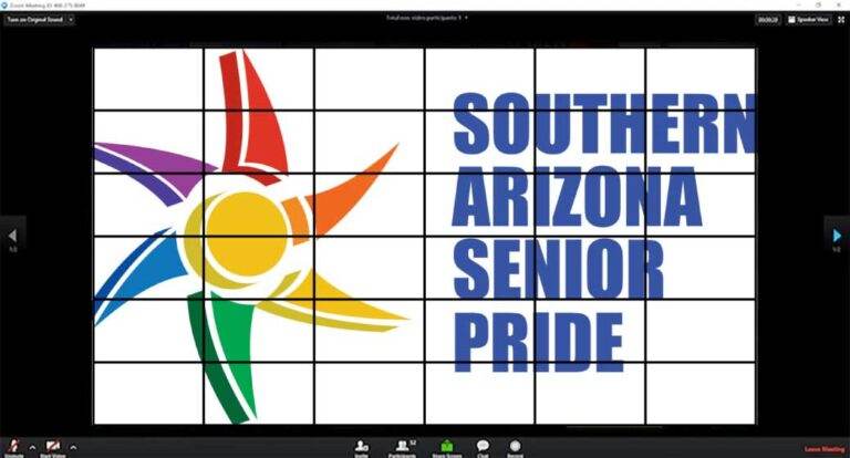 Senior Pride Zoom Meeting Schedule