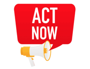 Image of "Act Now" in red speech bubble