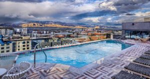 Rooftop image of the Graduate Tucson