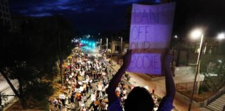 Image of protest for reproductive rights