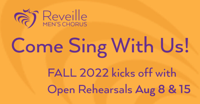 Reveille Season 28 Open Rehearsals flyer
