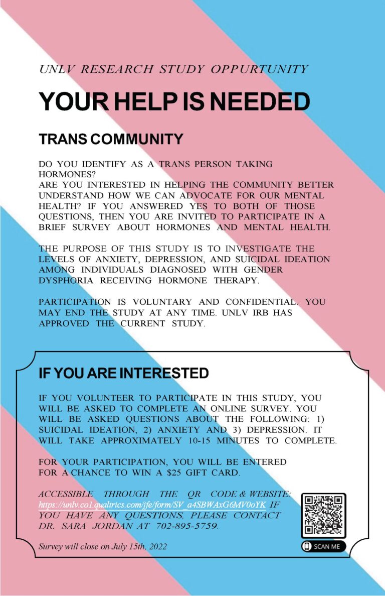 Trans Survey Takers Needed Flyer