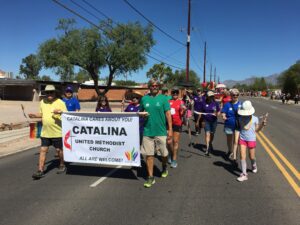 Image of Catalina United Methodist Church in the 2019 Pride Parade