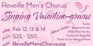 Reveille Valentine's fundraising event: Singing Valentine-Grams