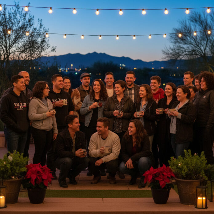 LGBTQ+ community members gather together in Tucson during the holiday season